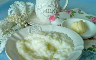Рецепты вкусной и полезной молочной рисовой каши Как готовить рисовую кашу на молоке – классический рецепт