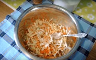 Салат «Провансаль» из капусты с болгарским перцем Салат с перцем капустой и морковью быстрый
